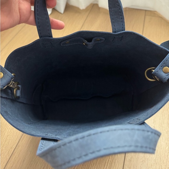 Portland Leather Goods Mini Crossbody Tote Deep Water - Picture 8 of 8